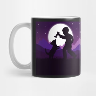 Kid and puppy happy moment Mug